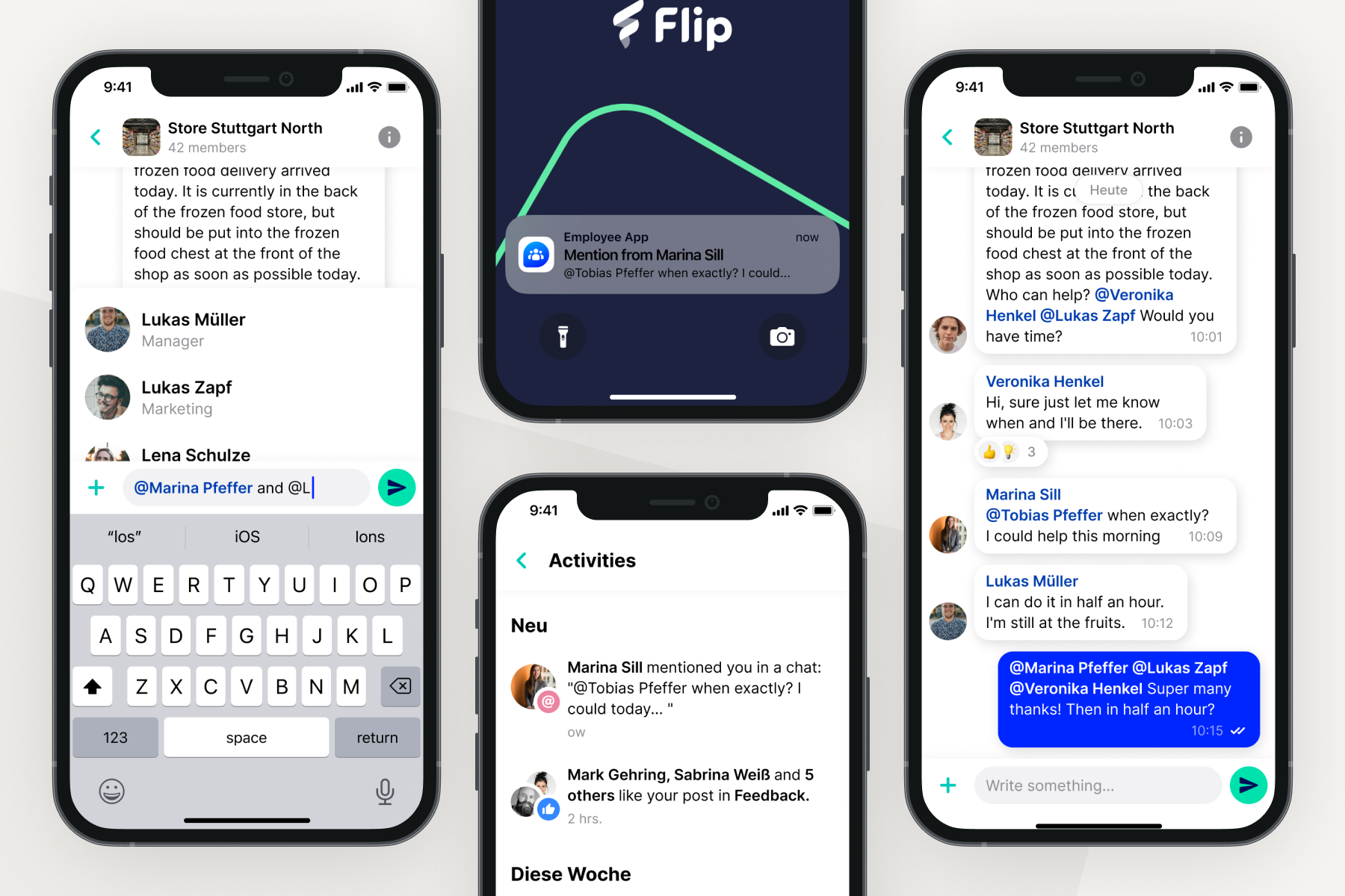 How do I mention a person in a chat? – Flip Support